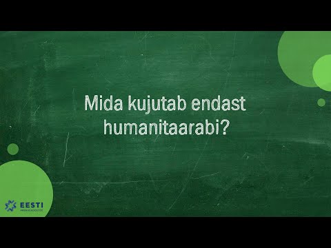 Kristi Ockba - Mida kujutab endast humanitaarabi?